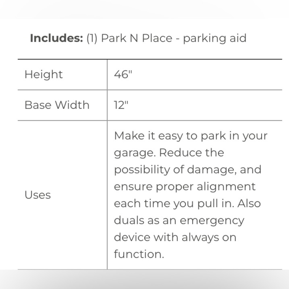 PARK 'N PLACE Garage Sensor Stop Sign - Picture 5 of 16